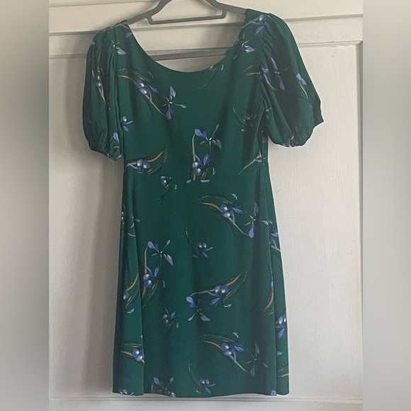 Urban Outfitters Emerald Green Floral Dress. Pre-Owned. - Picture 9 of 12